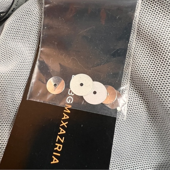 BCBGMAXAZRIA StunningSequined NWT Evening Dress. Size Large. Silk tie & waist - Picture 7 of 8